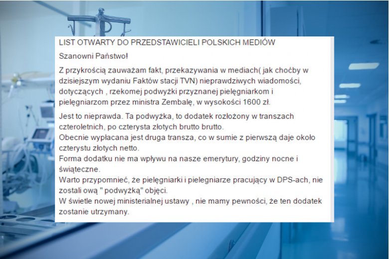 Okażmy wsparcie dla pielęgniarek i pielęgniarzy.