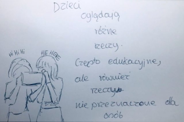 Zoja pięknie rysuje, jej talent został wykorzystany do poruszenia bardzo ważnych zagadnień. W punkt!
