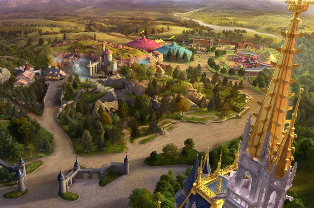 Tak wygląda Fantasyland z lotu ptaka.