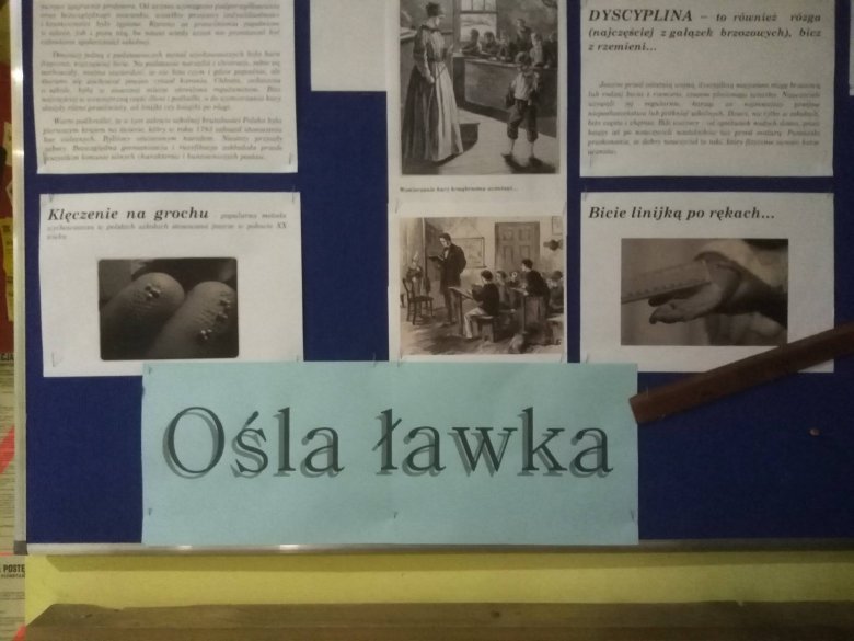 Dziś dzieci nie wiedzą, czym jest ośla ławka. Kiedyś był to postrach całej szkoły