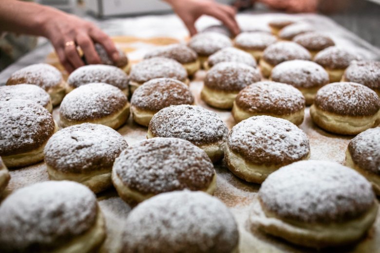 Pączki pieczone w piekarniku.
